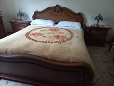 camera da letto matrimoniale Letto+2 Comodini+Armadio Grande+comò E Specchiera