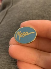 Vintage Mesa Gold Tone Enamel