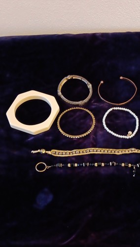Bracciale oro bianco - , marrone