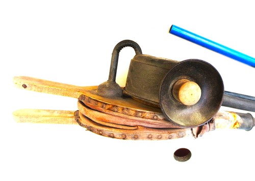 Vecchio solforatore manuale - manuale,