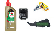 TAGLIANDO LIBERTY 50 IGET 2015 2022 CASTROL 5W40 FILTRO ARIA OLIO CANDELA NGK