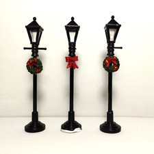 LEMAX Lanturn Street Lamp Set Of 3 Lamps Lemax Decorations Christmas Lemax