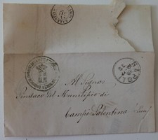1877 lettera 5° REGGIMENTO