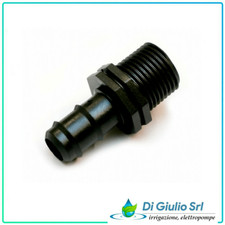 RACCORDO PORTAGOMMA FILETTATO MANICOTTO PE PP GIUNZIONE TUBO IRRIGAZIONE ALA