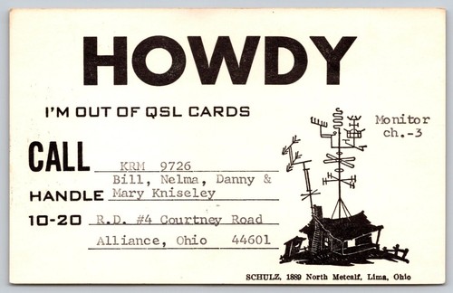 Scheda stile qsl - radio, cb