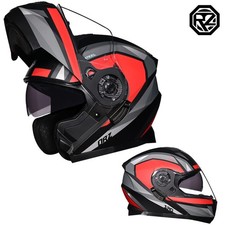 ORZ Casco Moto Doppia Visiera