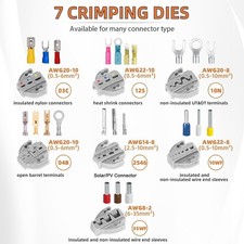 PINZA PER CRIMPARE 5 n 1 CRIMPATRICE FASTON CAPICORDA NON ISOLATI SPELLAFILI