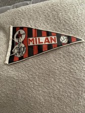 MILAN AC Calcio BANDIERINA  VESPA Lambretta  tessuto anni 60