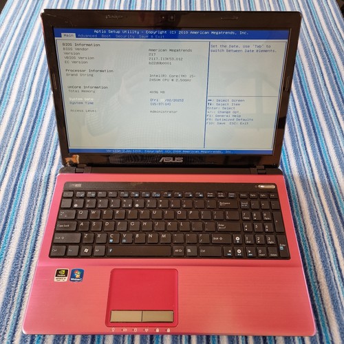 Notebook asus x53s 15 6 - i5,, 15.6"