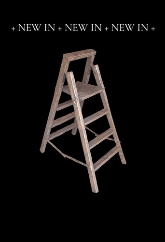 Antica scala legno - antica, portavaso