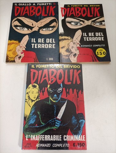 Lotto diabolik ristampe - 3x,