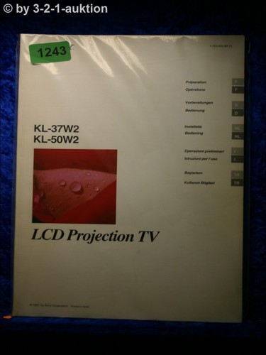 Sony manuale 37w2 50w2 - 37w2,