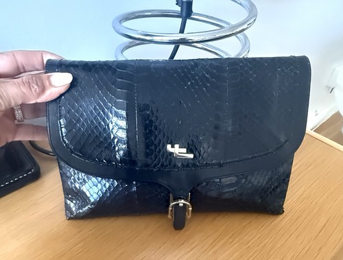 Lancel sac pochette cuir - sac,