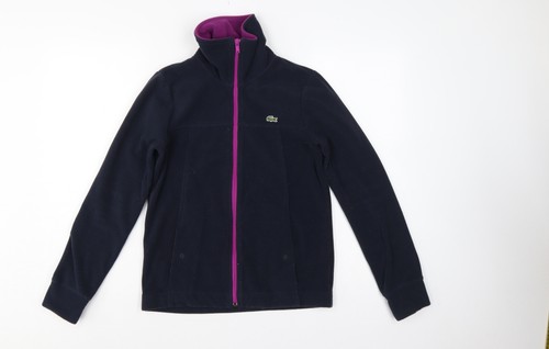 Lacoste giacca donna blu pile