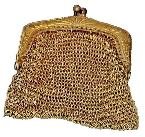 Antico porta monete ottone - monete,