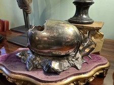 Vecchia Zuccheriera In Metallo Argentato