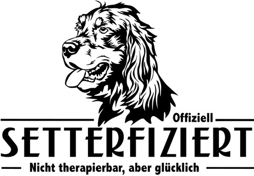 Adesivo auto gordon setter - adesivo,