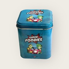 Super Foodies Esselunga Scatola Latta Tin Box Raccoglitore Carte-Colore Blu 2019