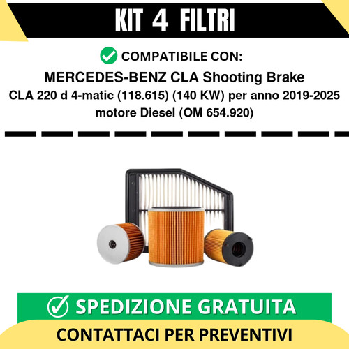 Kit tagliando filtri per - kit,
