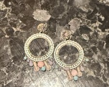 Orecchini a cerchio mosaico