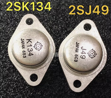 1 paio NUOVI TO-3 2SJ49/2SK134