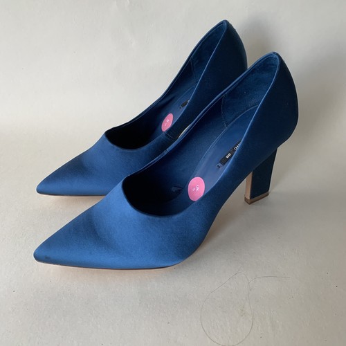 Zara tacco medio alto blu - zara,