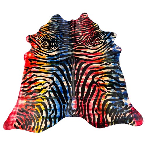 Tappeto pelle mucca con - in,