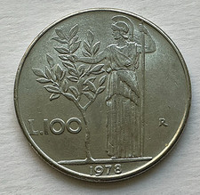1978 Italy 100 Lire KM# 96.1