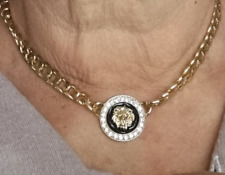 Girocollo a maglia dorata con