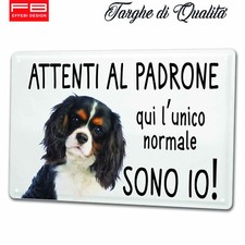Targa In Metallo CAVALIER KING