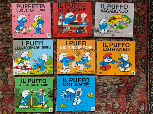 Lotto minilibri linea puffi - lotto,