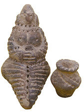 antique ceramic idol, Ornament Trypillia culture 5400 and 2750 BC