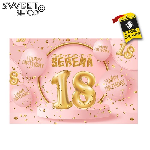 Striscione banner compleanno - striscione,