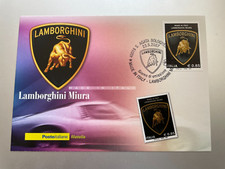 2007 Cartolina Filatelica Lamborghini Miura Annullo S. Agata Bolognese