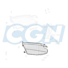 COQUE AR SCOOTER GAUCHE OEM