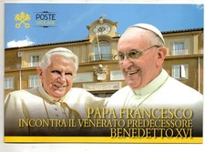 VATICANO - Folder Papa Francesco incontra Papa Benedetto XVI° - (MP2099)