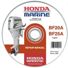 Honda Marine BF20A - BF25A - BF30A fuoribordo  manuale officina