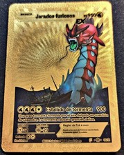Carta Pokemon Gyarados Furioso EX GOLD Metallo - Estallido de Tormenta -ORO#3