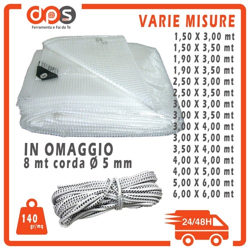 Telo telone occhiellato pvc - telo,