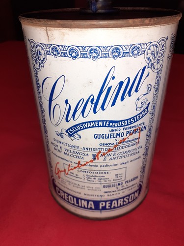 Barattolo latta creolina - latta-,