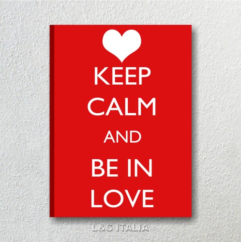 Keep calm love quadro - love,