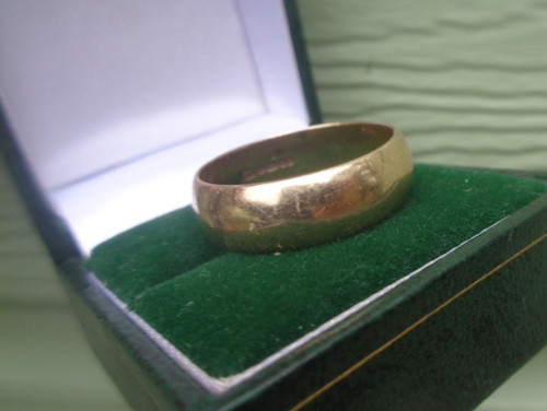9ct oro matrimonio anello - oro,
