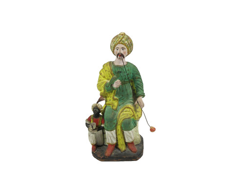 Statua terracotta dipinta a - statua,
