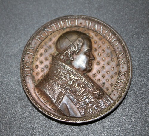 Medaglia papst pius 1868 69 - medaglia, 1868/69