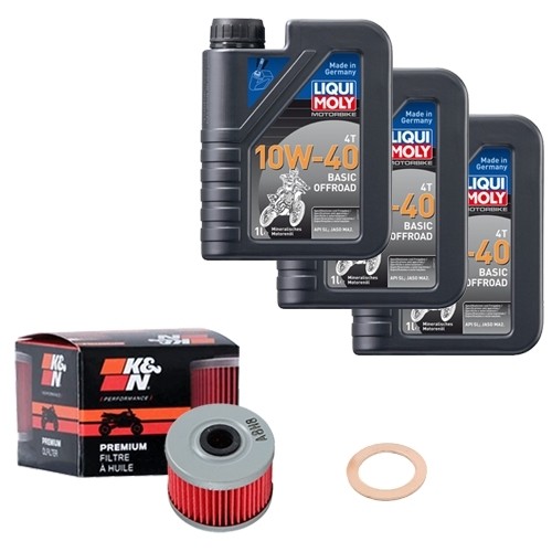 Kit filtro olio - k&n, 10w-40