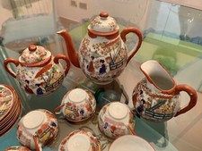 Servizio da thé giapponese antico porcellana dipinto a mano