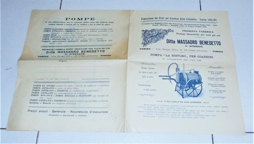 Brochure 1934 fabbrica pompe - 1934,