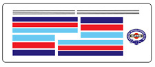 DECALS Bandes couleur MARTINI Stripes Black Lines DECALCOMANIE decal ligne noire