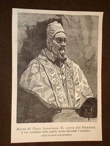 Busto papa innocenzo - di,