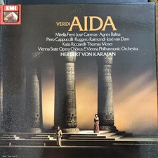 Verdi Aida Von Karajan Cofanetto + Libretto Integrale 3Lp EMI